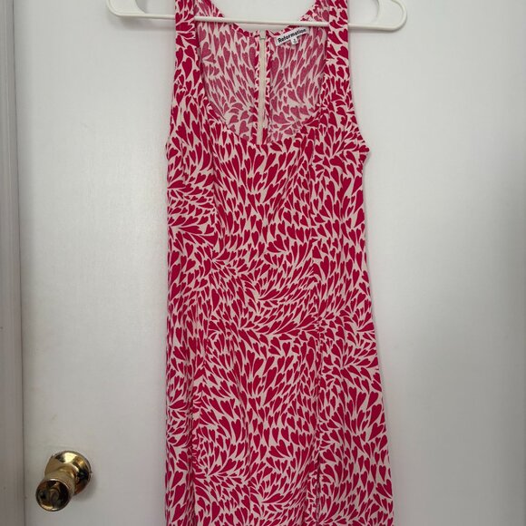 Reformation Noha mini dress in Noha print size 8 pink and white heart pattern - Picture 3 of 6